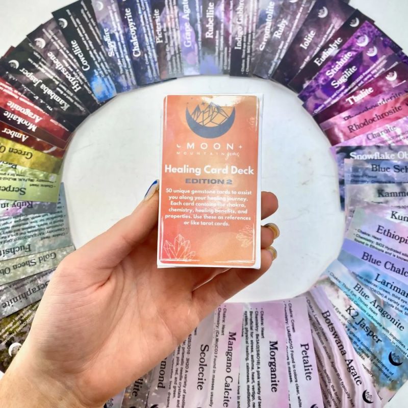 Healing Gemstones, Healing Crystals, Healing Card Deck