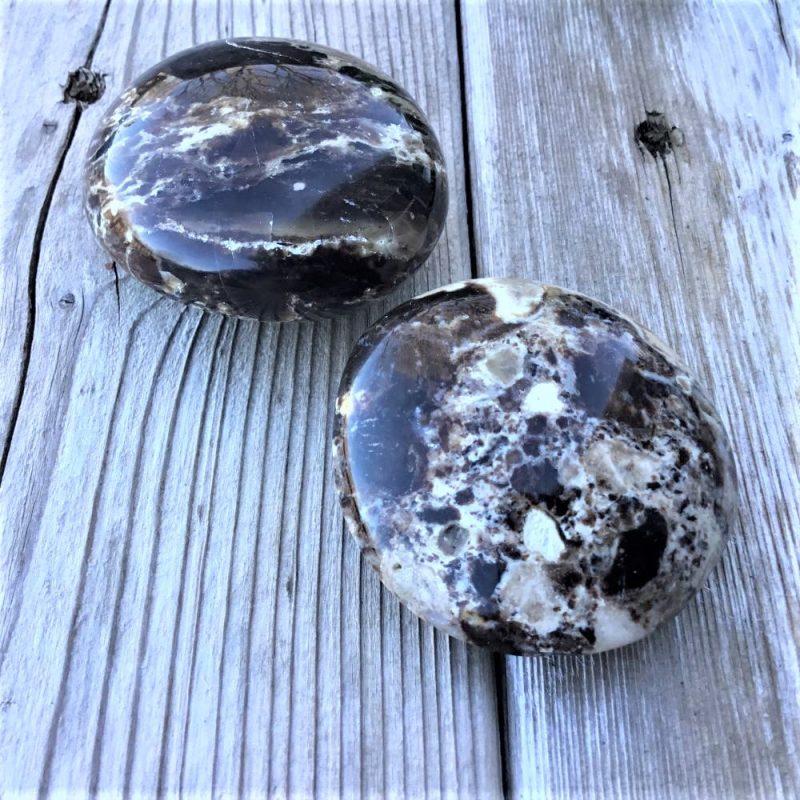 Black Opal Pebble PalmStone