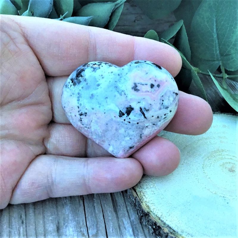 Rhodonite Gemstone Heart
