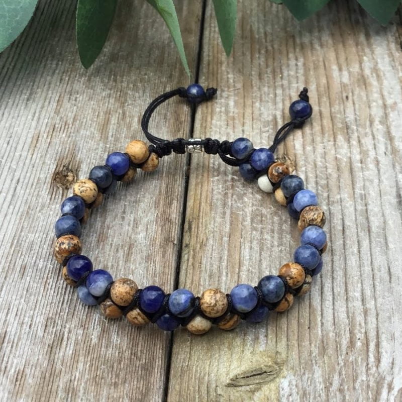 Double-Stack Sodalite Energy Bracelet