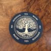 Tree of Life Pendulum Board, Laser Engraved, Black