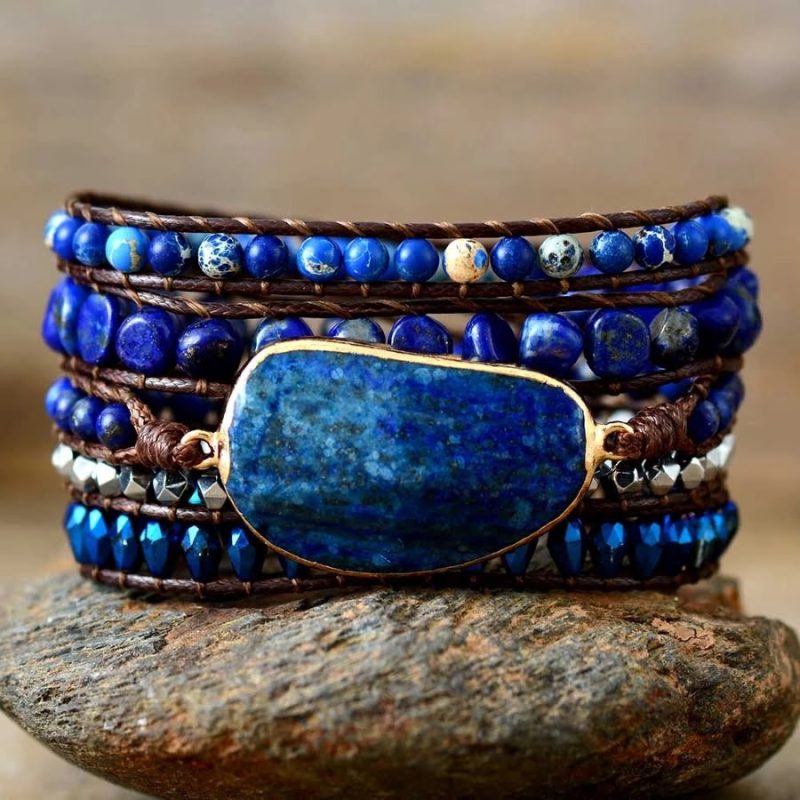 Lapis Lazuli Multi Wrap Bracelet