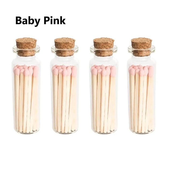 Baby Pink Enlightenment Matches, Illumination, Intention, Witchy,