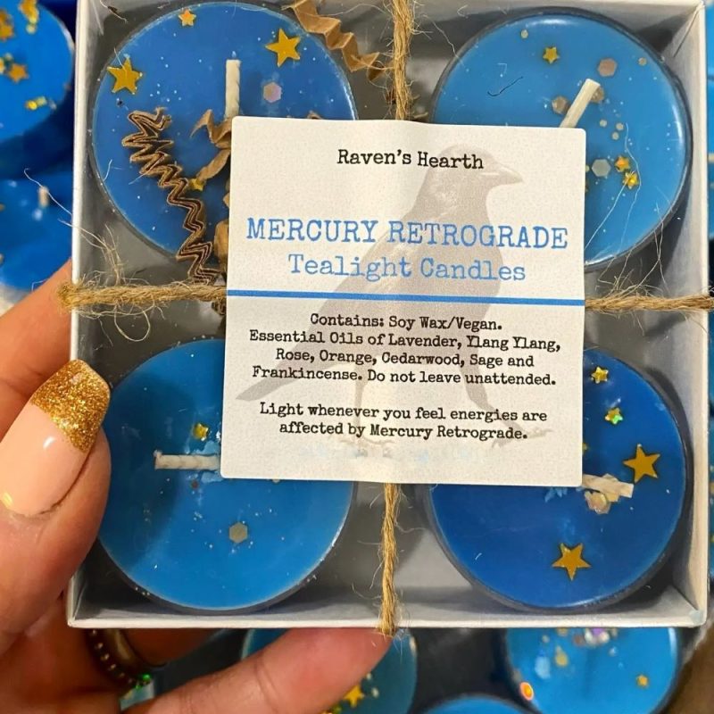 Mercury Retrograde Tealights, Candle, Energy, Healing, Herbal Infusion, Intention, Manifestation, Mercury Retrograde, Metaphysical, Protection, Reiki