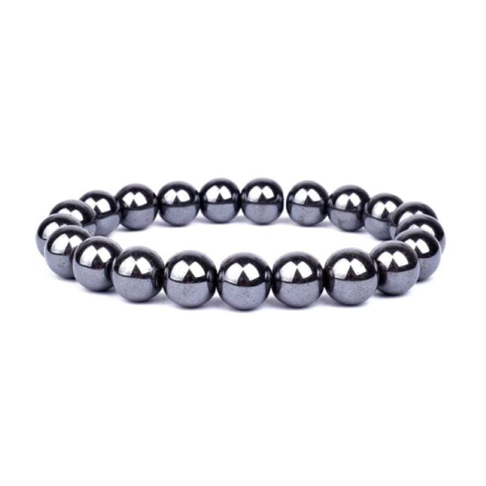Hematite Gemstone Bead Bracelet